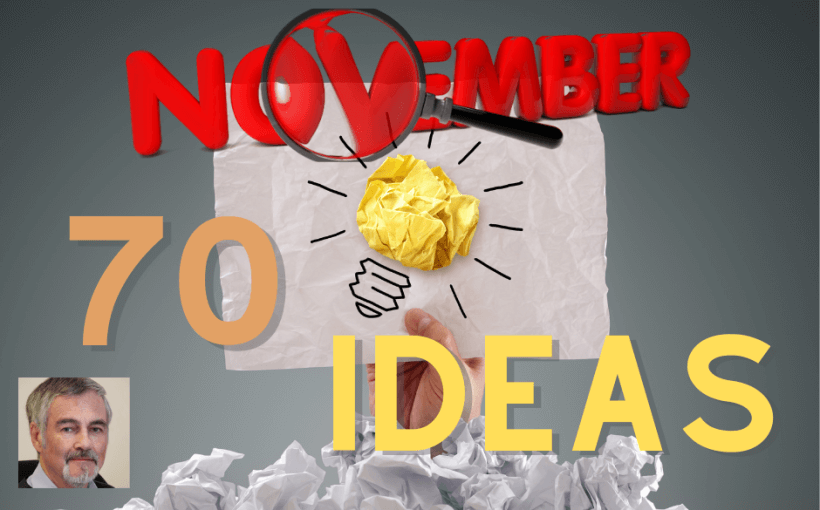 70 Business Ideas for November